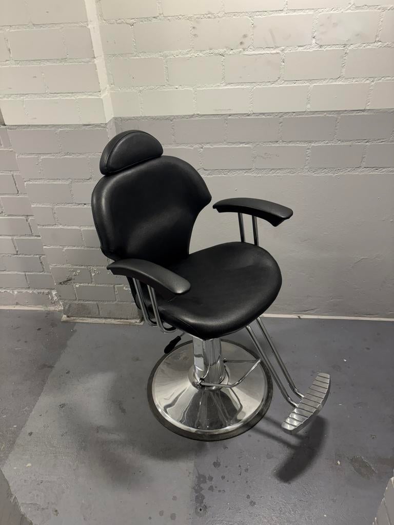 Zwarte Barber stoel, Ophalen, Barber, Zwart, Zo goed als nieuw