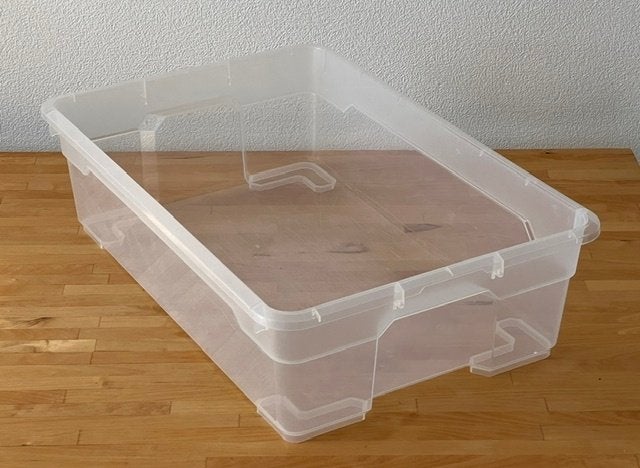 Drie opbergboxen, Ophalen, 50 tot 75 cm, Zo goed als nieuw, Minder dan 40 cm