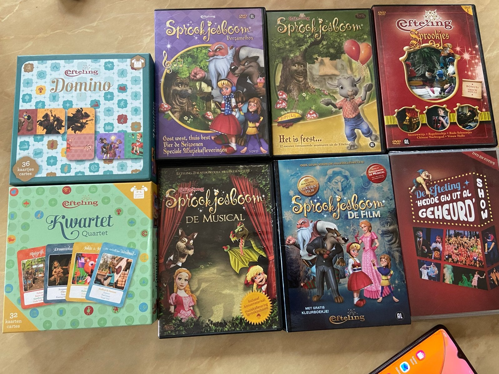 Efteling DVD's en Spellen Collectie - Sprookjesboom & Meer, Verzamelen, Ophalen of Verzenden, Gebruikt