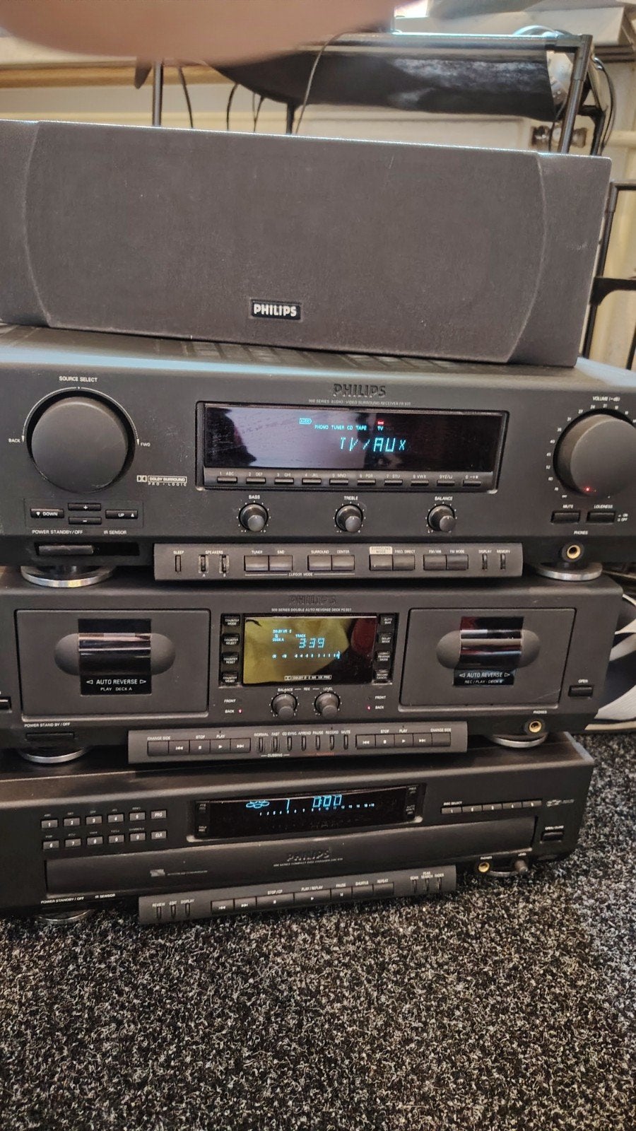 Philips Vintage Hi-Fi Set: Versterker, Cassettedeck, CD, S, Audio, Tv en Foto, Stereo-sets, Ophalen of Verzenden, Zo goed als nieuw