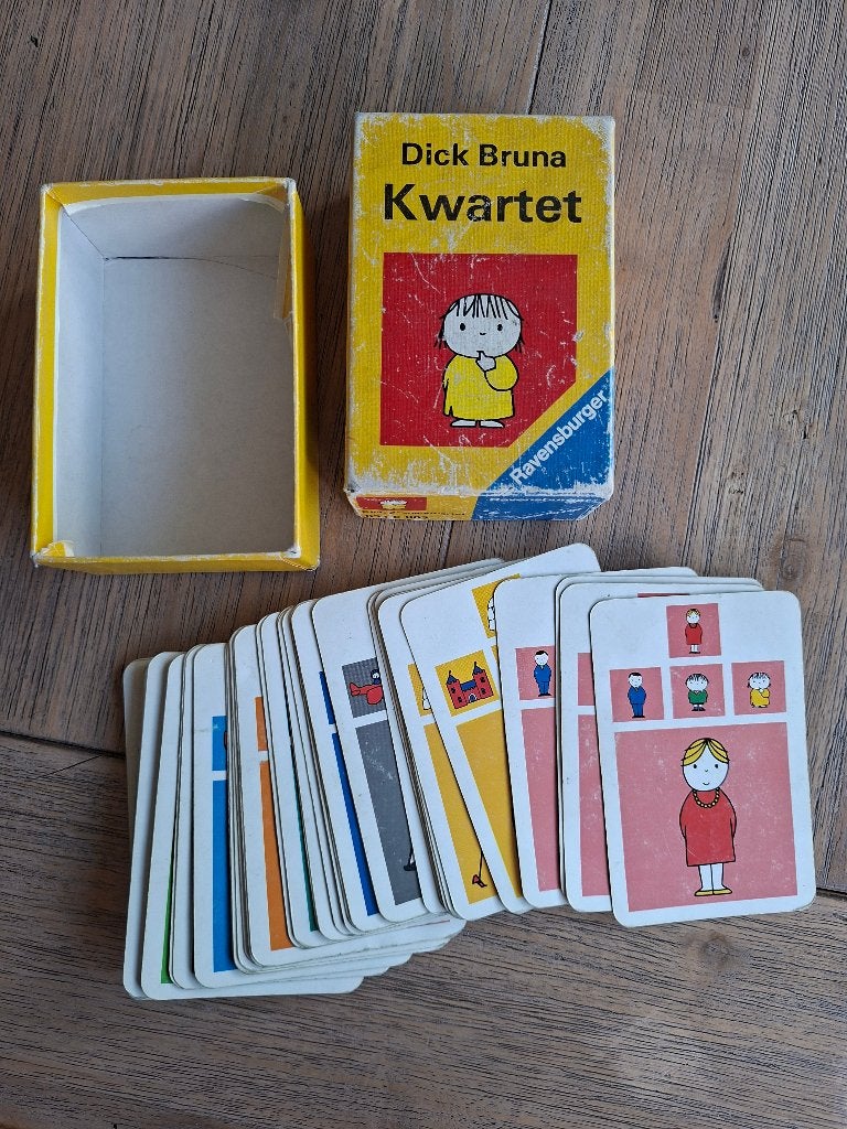 kwartetspel. Vintage. 1974. Dick Bruna. Met Spelregels., Ophalen of Verzenden, Gebruikt, Kwartet(ten)