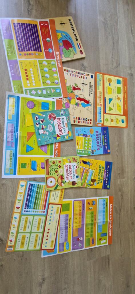 Educatieve boeken spelletjes puzzels landen breuken enz, Ophalen of Verzenden