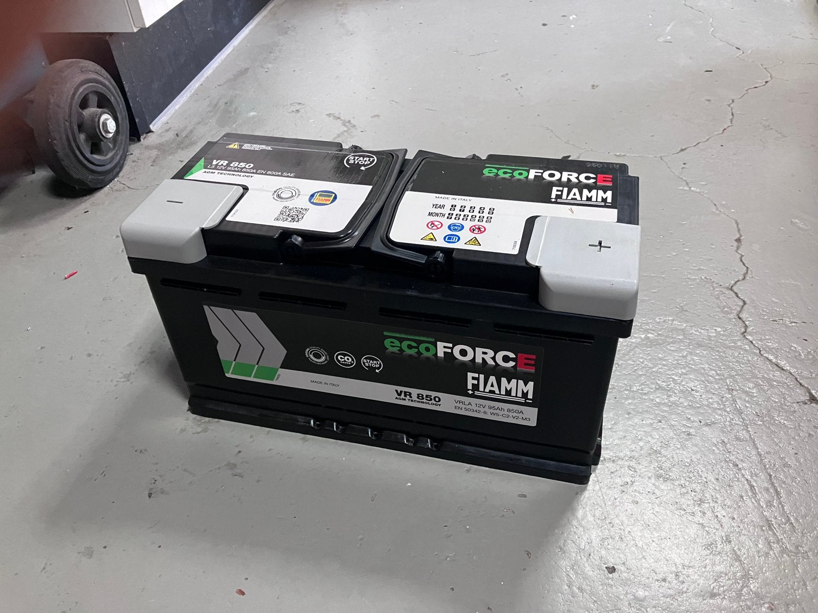 Audi VW opel Fiamm Ecoforce  AGM accu 12V 95Ah 850 AMP, Ophalen, Nieuw