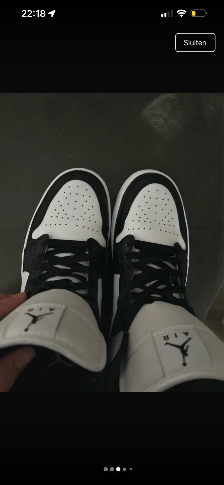Amper gedragen Nike Air Jordan 1 Mid sneakers, Ophalen, Zo goed als nieuw, Zwart, Sneakers of Gympen