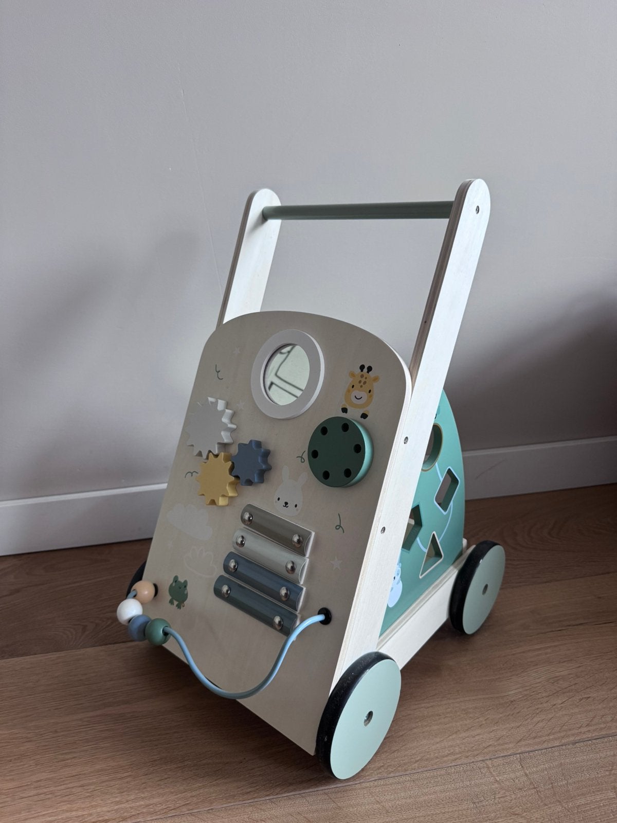 Loopwagen van hout, Kinderen en Baby's, Speelgoed | Houten speelgoed, Ophalen, Zo goed als nieuw, Duw- of Trekspeelgoed