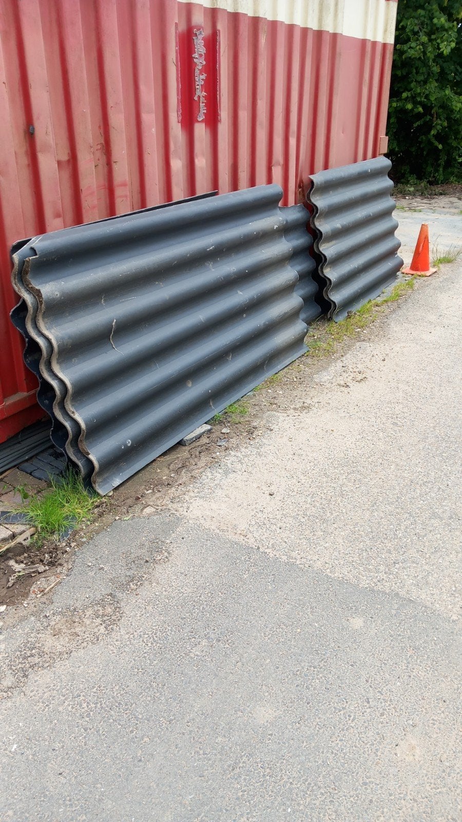 Golfplaat 10m2 geen asbest, Ophalen, Kunststof, Zwart, 15 m² of meer