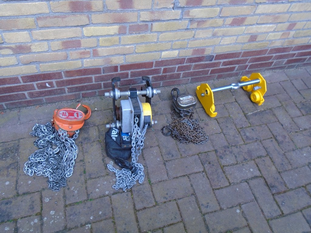 Kettingtakel, Ophalen, Gebruikt, Handmatig