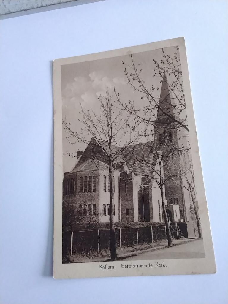 KOLLUM. GEREFORMEERDE KERK, Verzamelen, Ansichtkaarten | Nederland, Ophalen of Verzenden, Voor 1920, Zuid-Holland