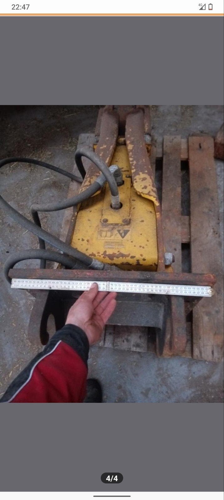 zware hydraulische sloophamer cw10 prikker, Ophalen of Verzenden, Gebruikt, 1200 watt of meer, 70 mm of meer