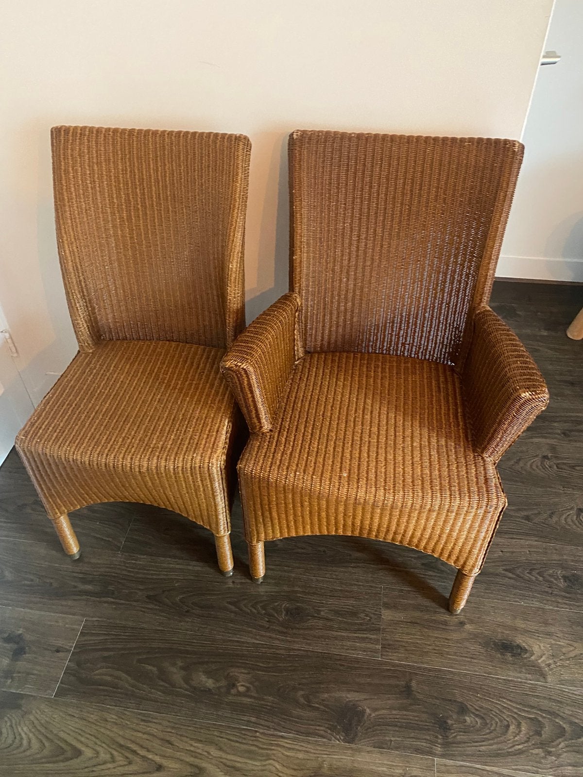 Stoelen Vincent Sheppard 6x, Ophalen, Gebruikt, Bruin, Hout