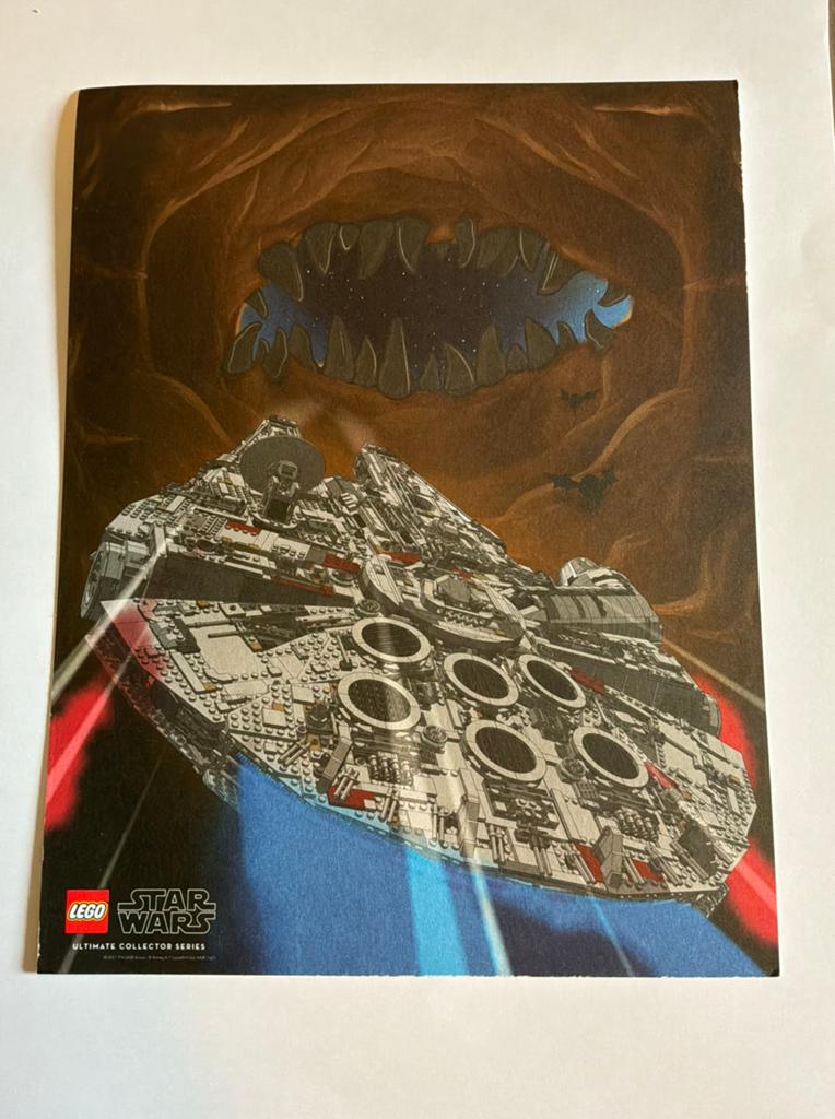 Lego Star Wars Millennium Falcon Poster 5005445 UCS, Gebruikt, Star Wars, Lego, Accessoire
