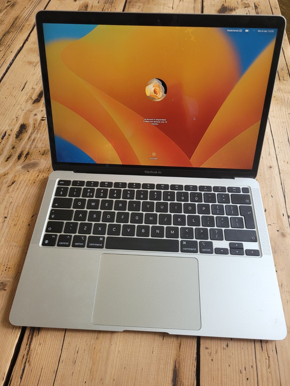 MacBook Air 13 inch - M12020, Computers en Software, Qwerty, 13 inch, Ophalen of Verzenden, Zo goed als nieuw
