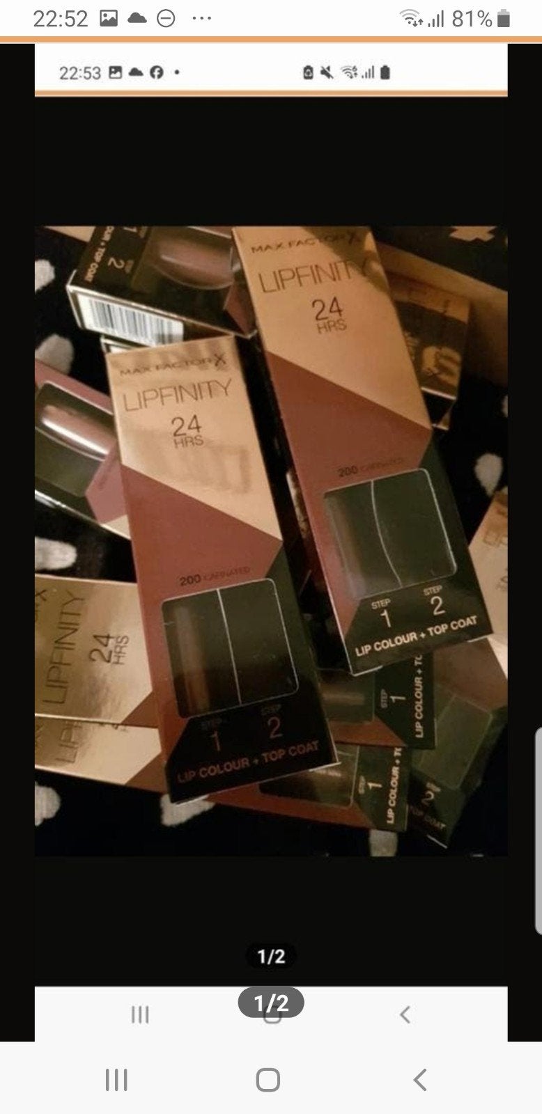 10 stuks maxfactor lipfinity zonder topcoat nr 200, Verzenden, Nieuw, Overige kleuren, Handen en Nagels