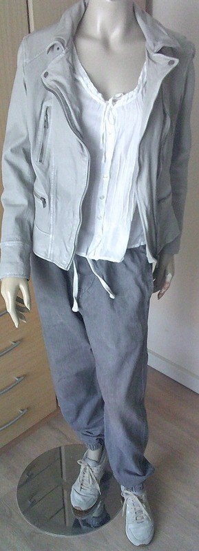 H&M grijze relax fit grijze spijkerbroek baggy broek M, Kleding | Dames, Spijkerbroeken en Jeans, Gedragen, W30 - W32 (confectie 38/40)