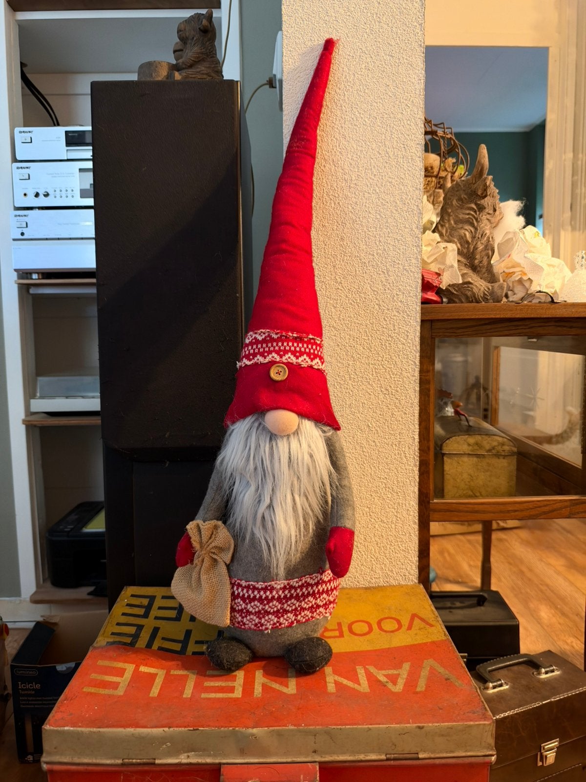 Gnome met lange muts, kerstdecoratie, Ophalen of Verzenden, Zo goed als nieuw