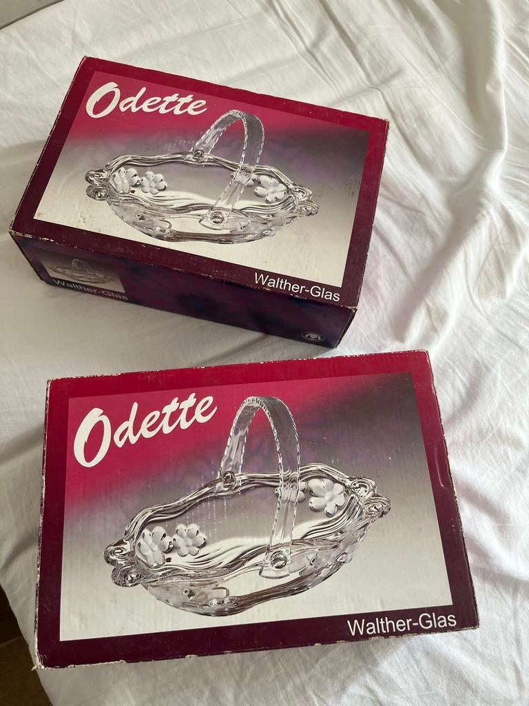 Walther-Glas Odette Glazen Mandje - Nieuw in Doos, Huis en Inrichting, Ophalen of Verzenden, Zo goed als nieuw