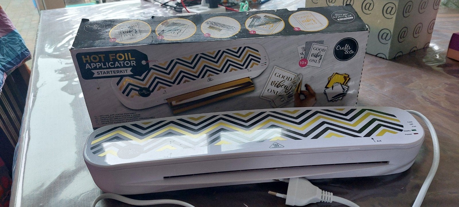 Hot Foil Applicator Starterkit met extra folie, Hobby en Vrije tijd, Elektrisch, Overige thema's, Meerkleurig, Ophalen of Verzenden