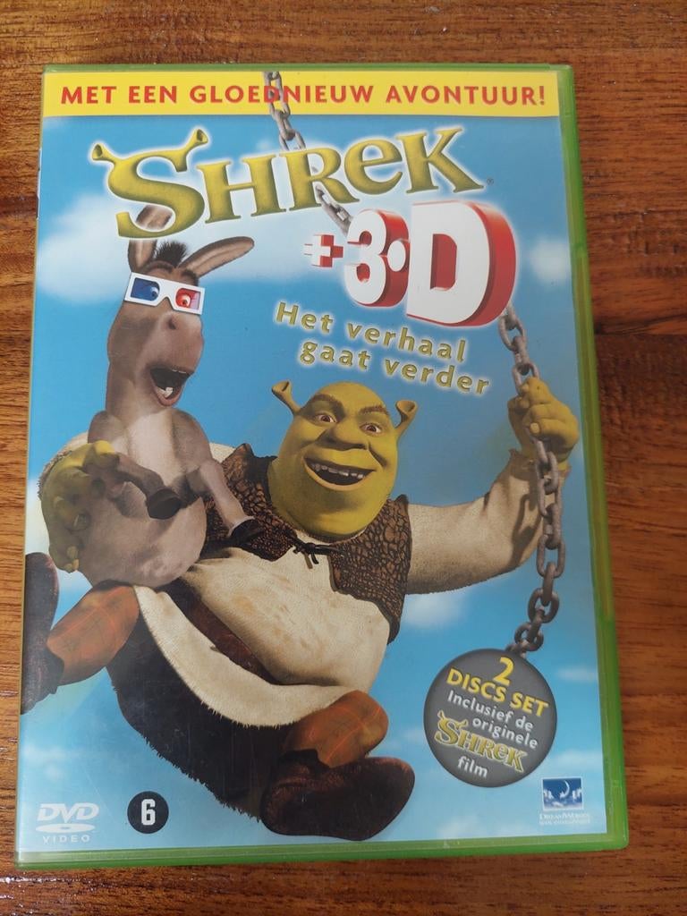 Shrek 3D DVD met originele Shrek film, Vanaf 6 jaar, Ophalen of Verzenden, Gebruikt