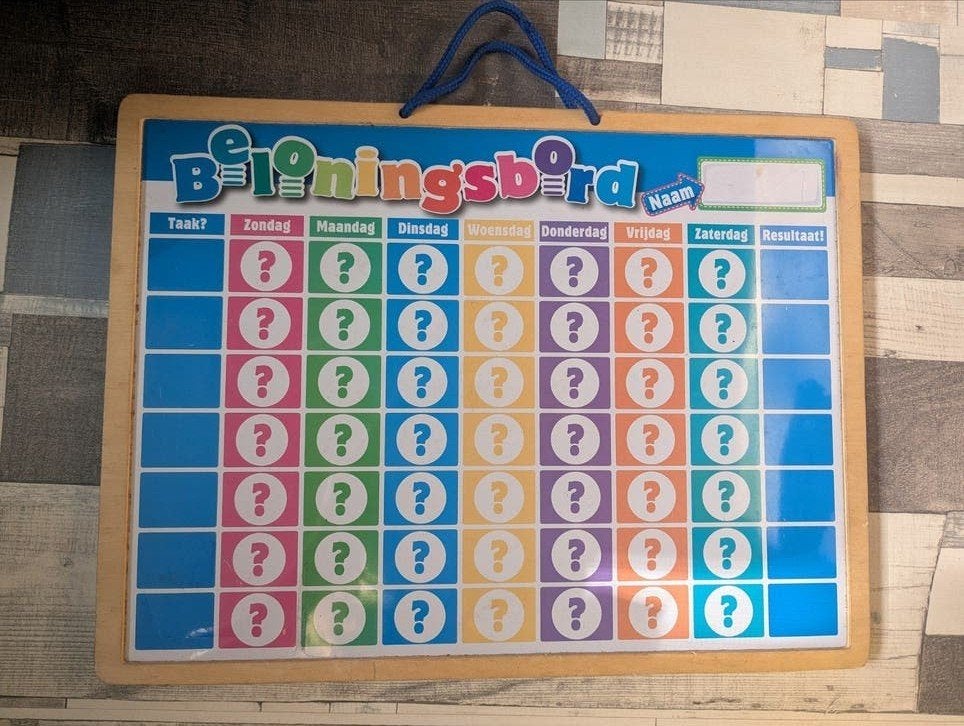 Planbord beloningsbord magnetisch kinderen, Diversen, Schoolborden, Whiteboard, Ophalen of Verzenden