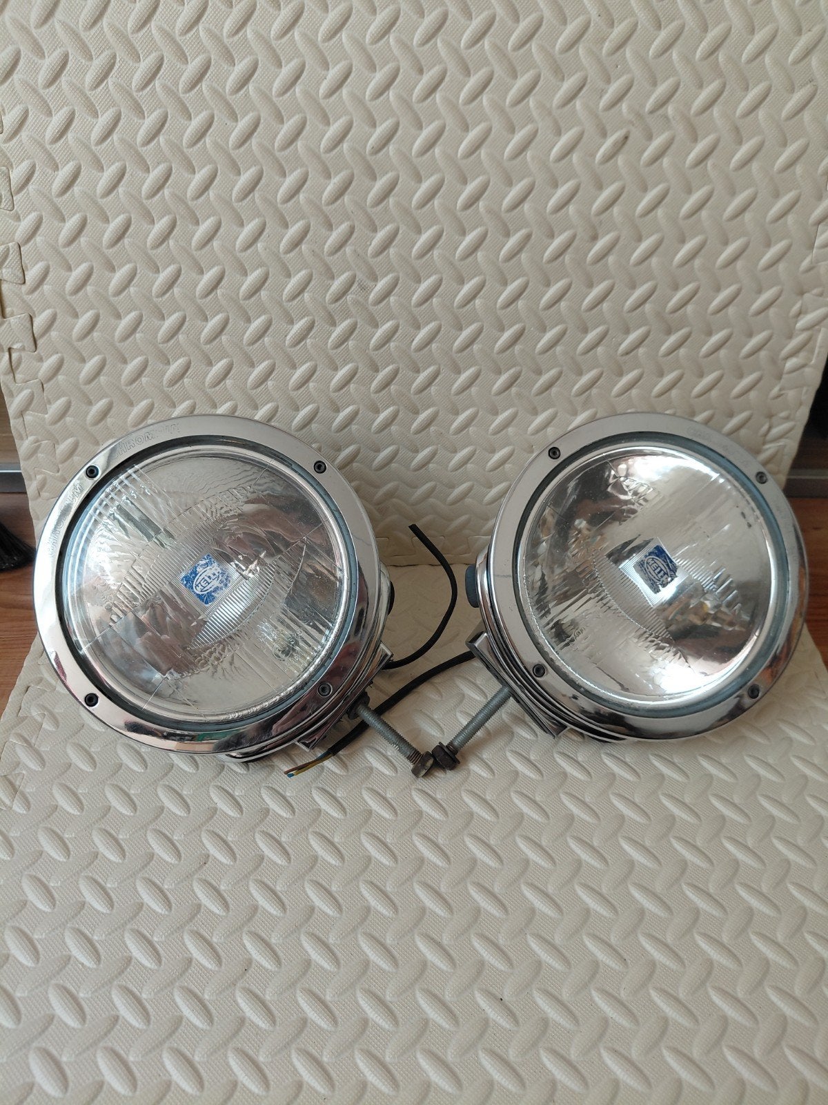 Hella Chromium Verstralers Mistlampen met Positielicht, Verzenden, Gebruikt, Verlichting