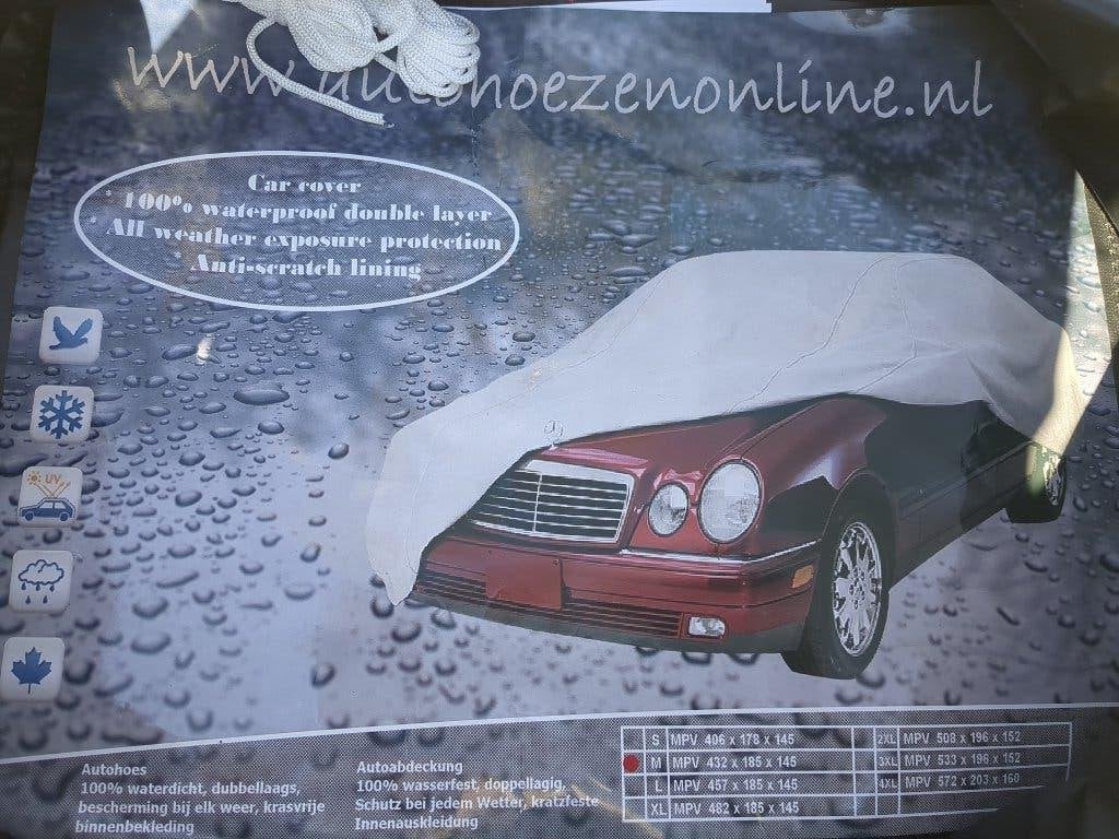 Autohoes MPV 432 x 185 x 145, waterdicht, fleece binnenkant, Ophalen, Zo goed als nieuw