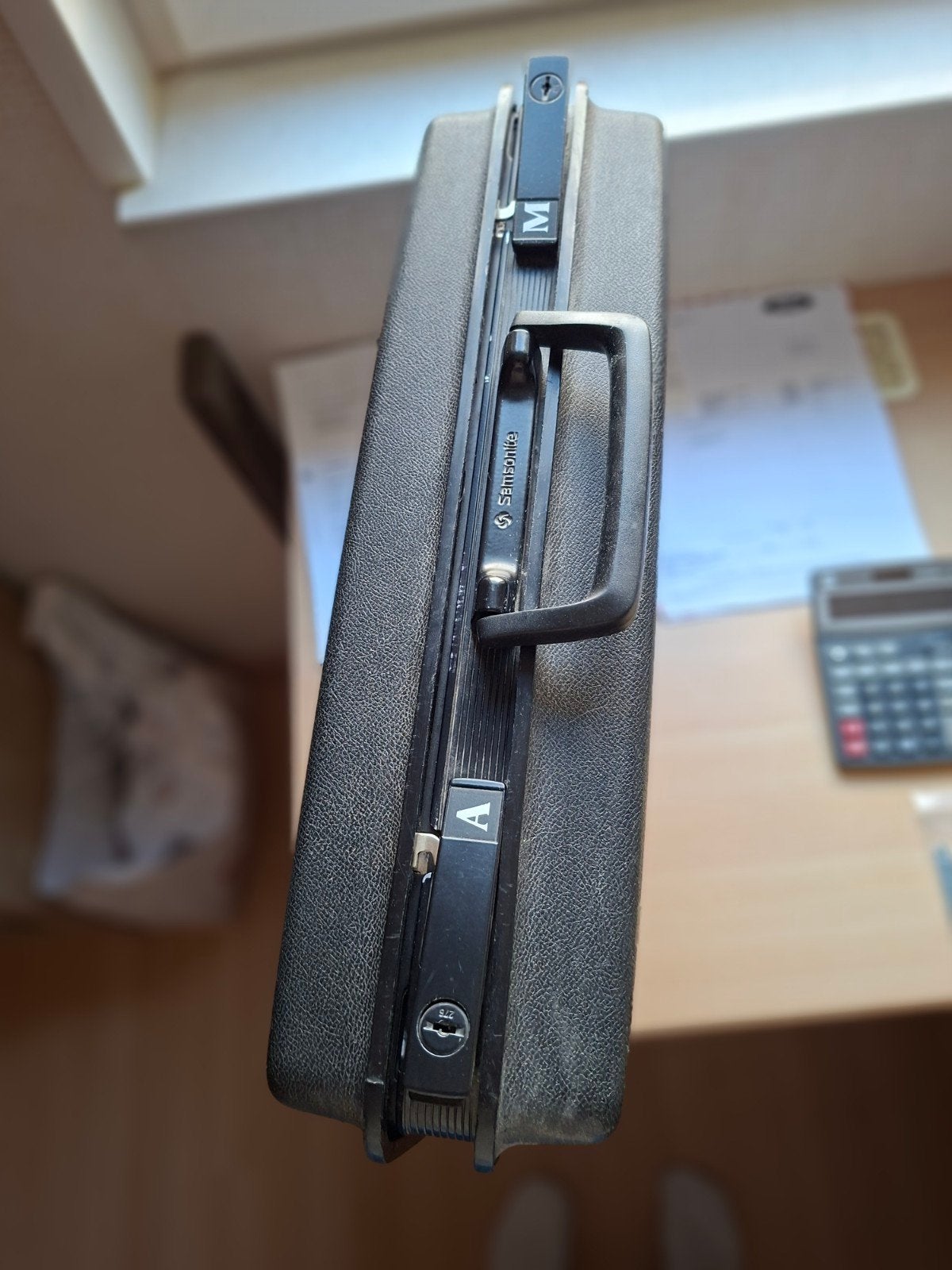 Samsonite Attachékoffer - Zwart, Gebruikt, Gebruikt, Hard kunststof, Slot, Ophalen of Verzenden