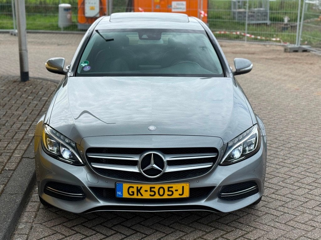 Mercedes-Benz C-klasse 180 Ambition Bj 2015 Xenon Schuifdak, Automaat, Euro 6, Leder en Stof, Bedrijf