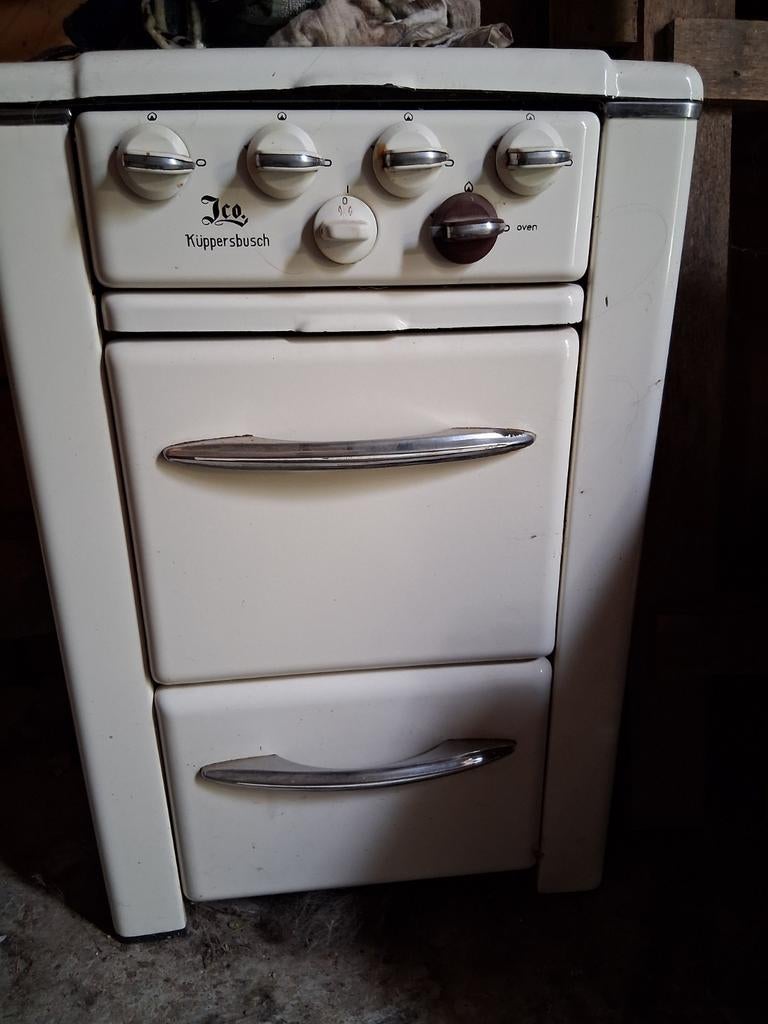 Antiek Emaille Gasfornuis - Küppersbusch, Ophalen