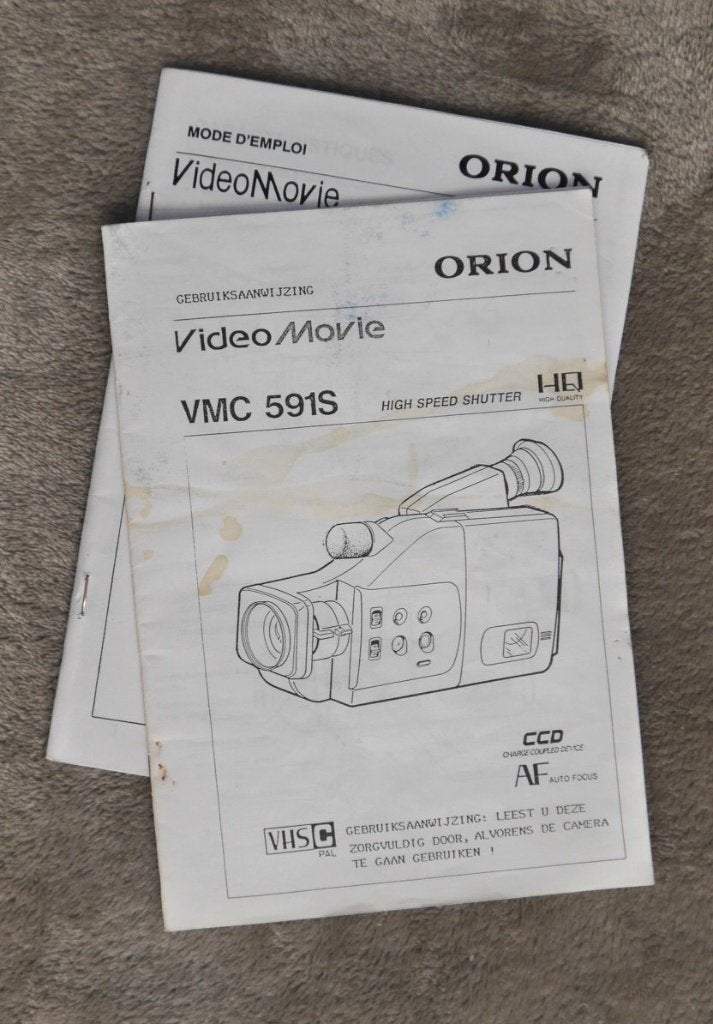 Camcorder handleiding Orion 591S, Ophalen of Verzenden, VHS of SVHS, Overige typen