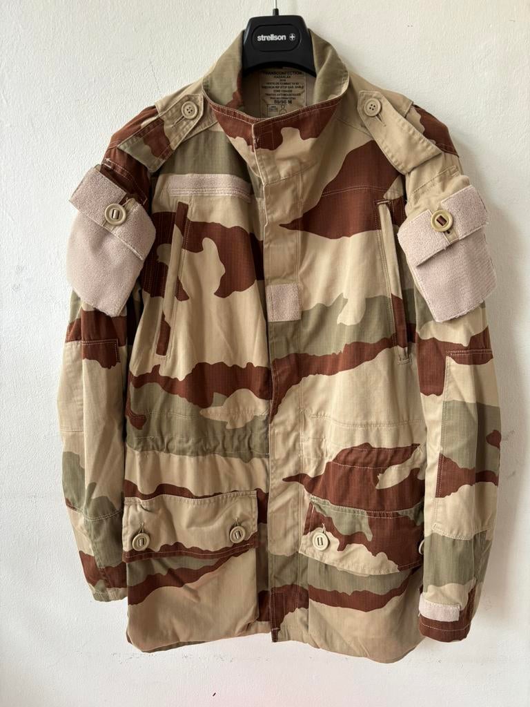ZGAN Franse Leger Combat Gevechts Woestijn jas Maat M, -, Maat 48/50 (M), Beige, -