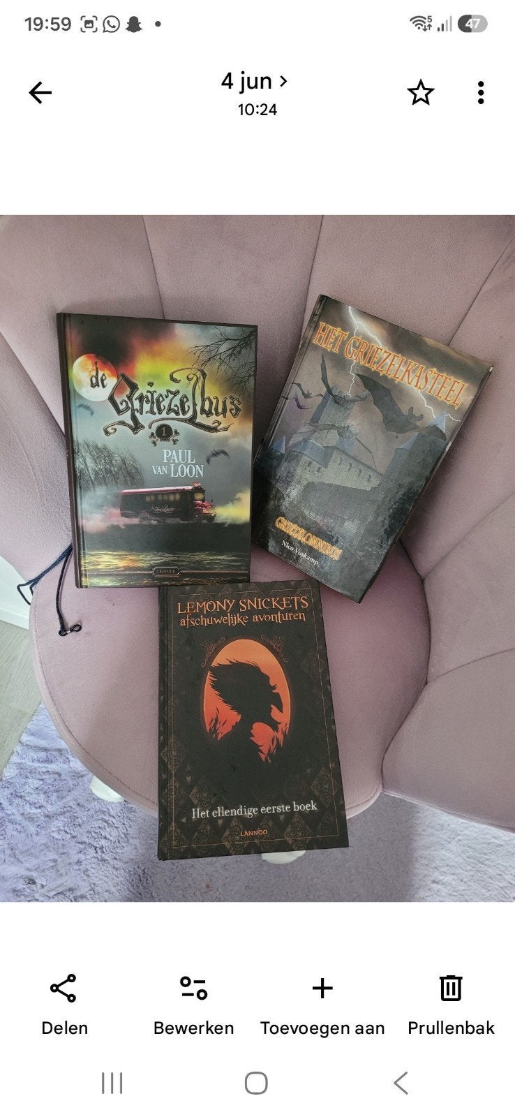 Griezelboeken: De Griezelbus, Griezelkasteel, Lemony Snicket, Ophalen, Gelezen, Paul van Loon, Nico Vaskamp, Lemony Snicket, Fictie algemeen