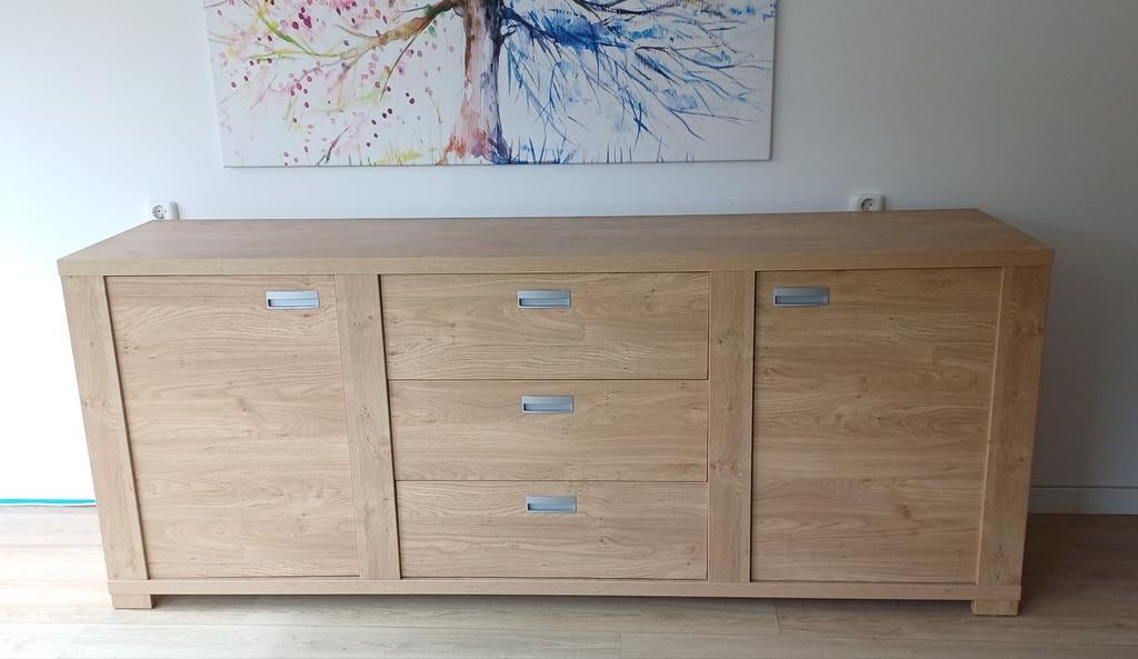 Dressoir (Pronto) licht eiken, Ophalen, Gebruikt, Met deur(en), 200 cm of meer
