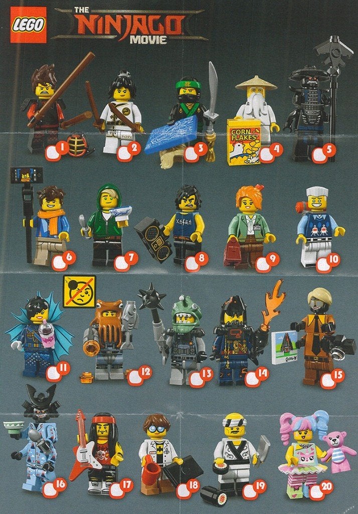 Lego minifigures Ninjago Movie – 71019, Lego, Nieuw, Ophalen of Verzenden, Minifiguur