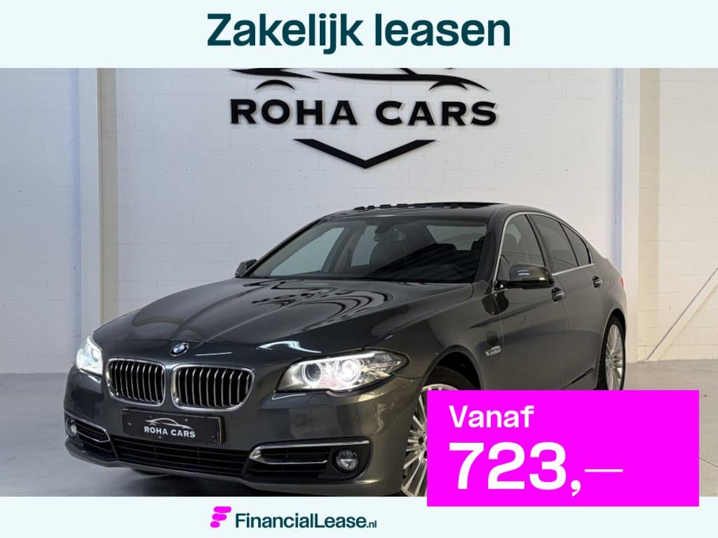 BMW 5-serie 535i Luxury Edition *Pano dak* *Leder* *Trekhaak, Achterwielaandrijving, Gebruikt, Euro 6, 2000 kg