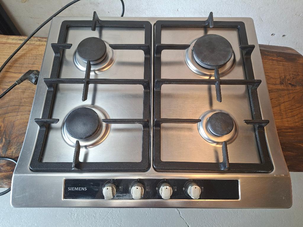 Kookplaat Siemens, Witgoed en Apparatuur, Kookplaten, Gebruikt, Inbouw, Gas, 4 kookzones
