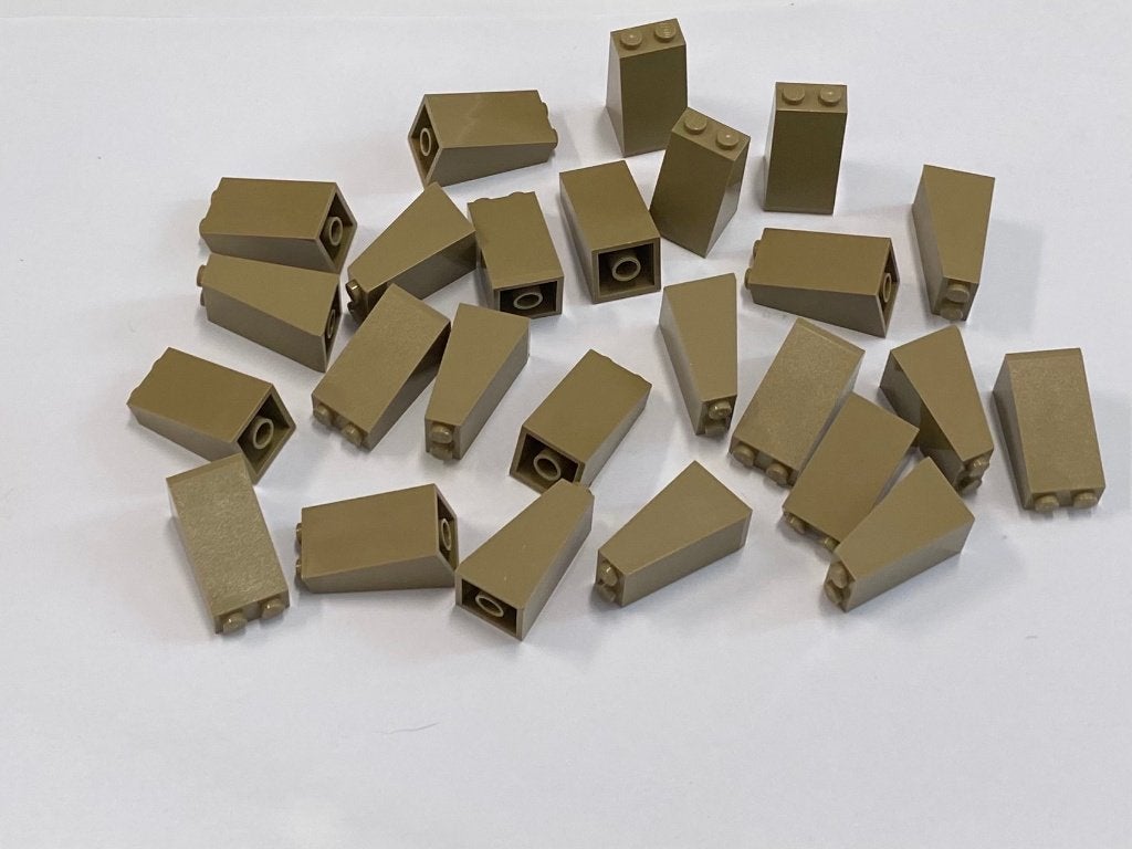 Partij 25x nieuwe 2x2x3 Lego dakpannen in diverse kleuren, Overige thema's, Lego, Nieuw, Ophalen of Verzenden