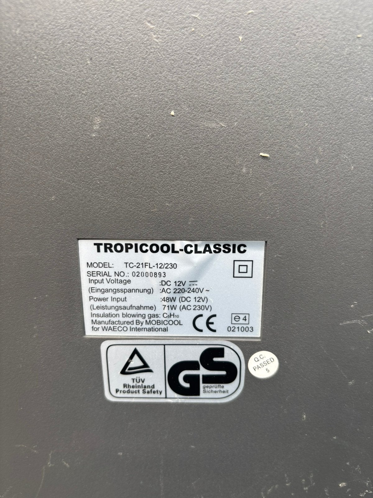 Tropicool koelbox 21L, Ophalen, Zo goed als nieuw, Elektrisch