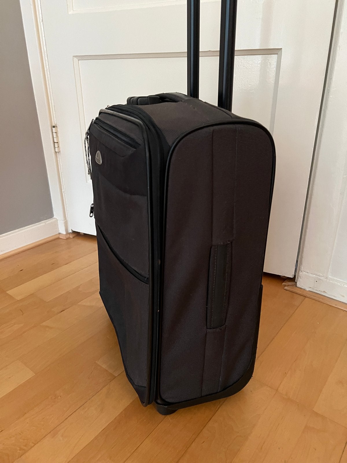 Donkergrijze Samsonite softcase koffer - 49x22x37cm, Ophalen, Gebruikt, Minder dan 50 cm, Zacht kunststof