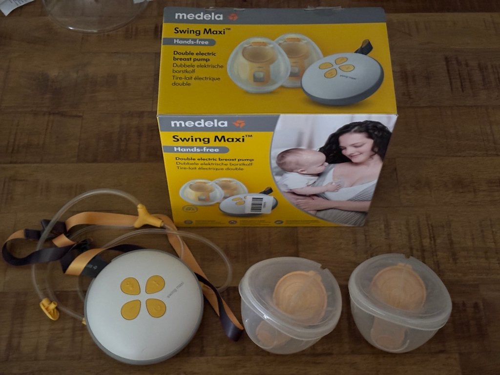 Medela Swing Maxi Hands-free Dubbele Elektrische Borstkolf, Medela, Borstkolf, Ophalen of Verzenden, Zo goed als nieuw