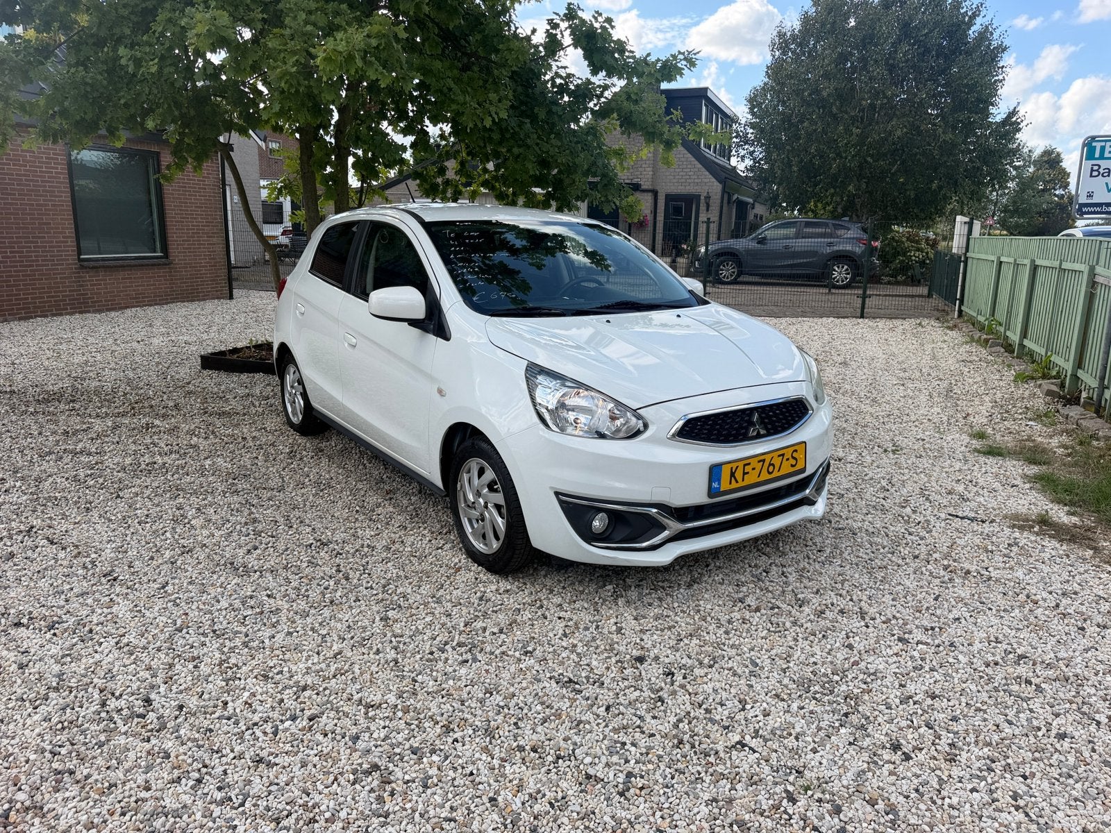 Mitsubishi Space Star 1.0 MPI 52KW 2016 Wit km 45.000 nap, Zwart, Wit, Origineel Nederlands, Bedrijf