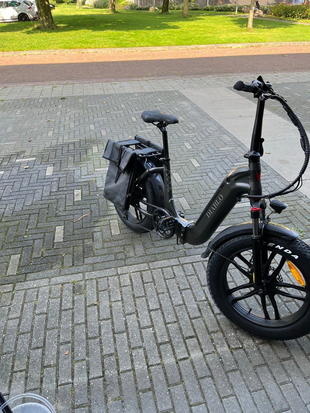 Diablo opvouwbare elektrische fatbike met accessoires, Fietsen en Brommers, Elektrische fietsen, Zo goed als nieuw, Minder dan 47 cm
