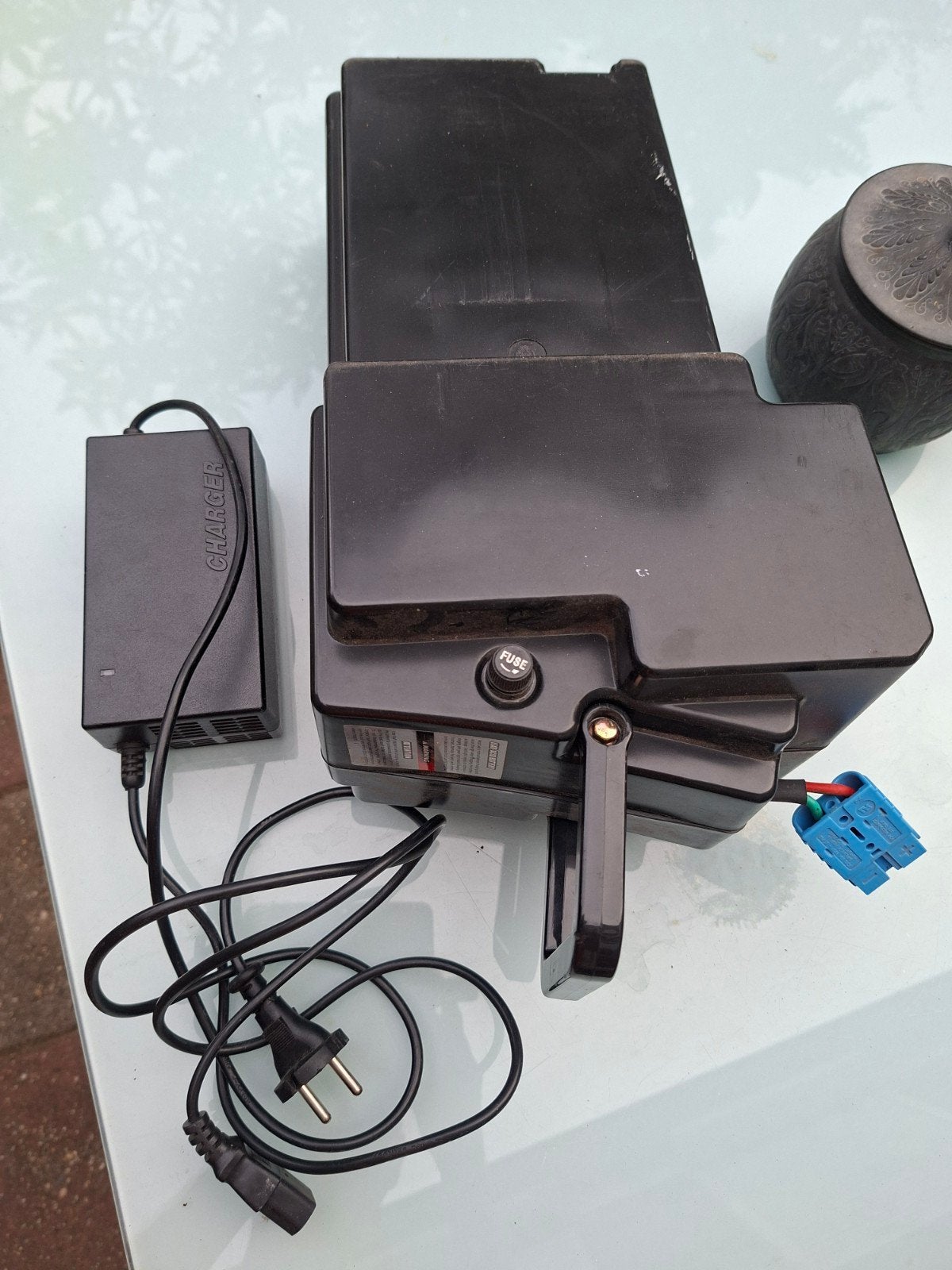 nimoto city accubak met lader, Ophalen of Verzenden