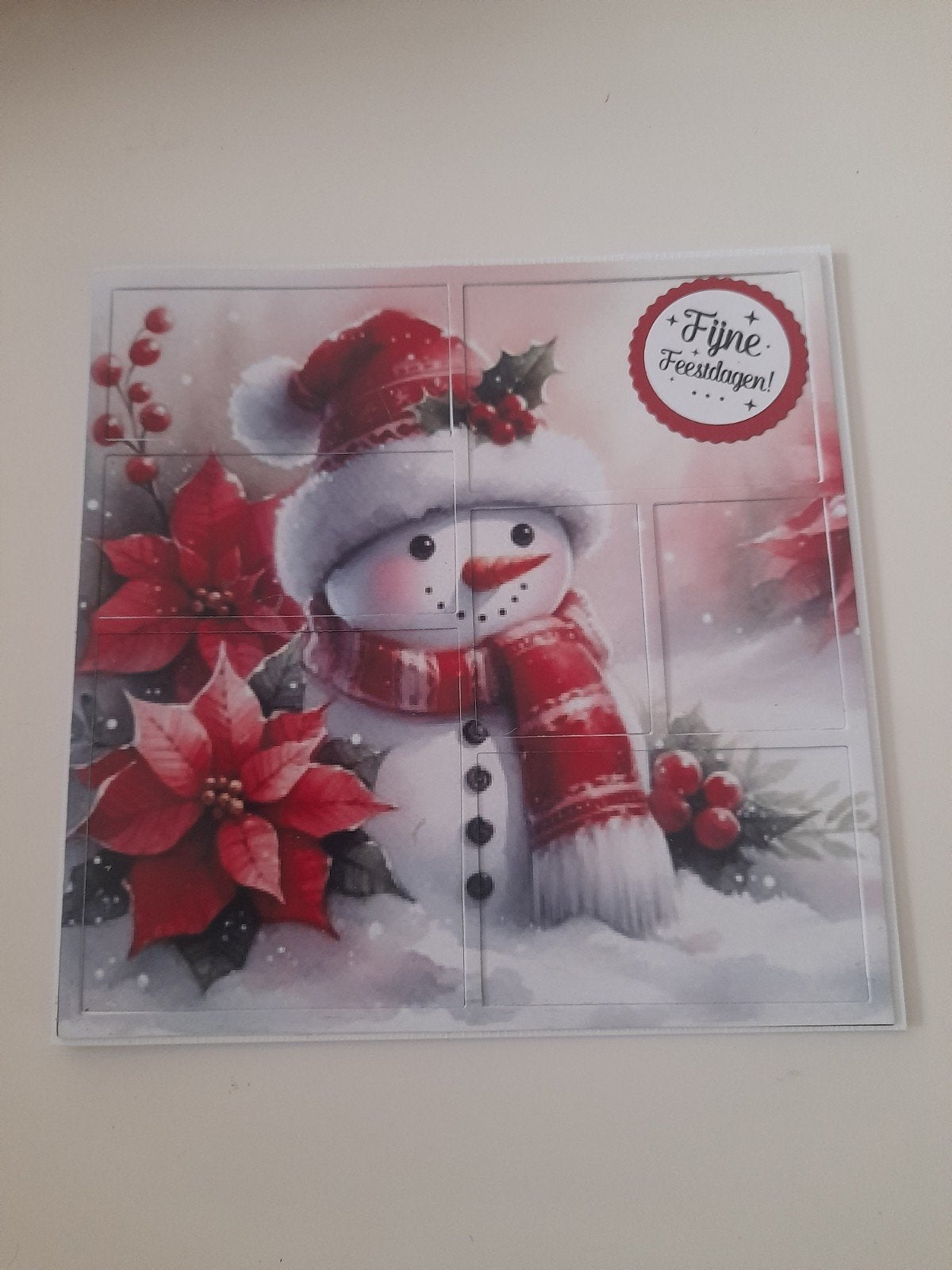Zelfgemaakte kaart, Hobby en Vrije tijd, Ophalen of Verzenden, Nieuw, Kerst