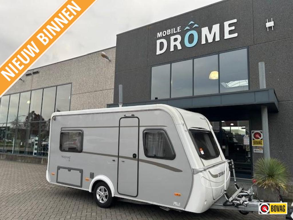 Eriba Nova Light Delight 465 VOORTENT+FIETSENDRAGER, Caravans en Kamperen, Standaardzit, Bedrijf, 750 - 1000 kg, 4 tot 5 meter