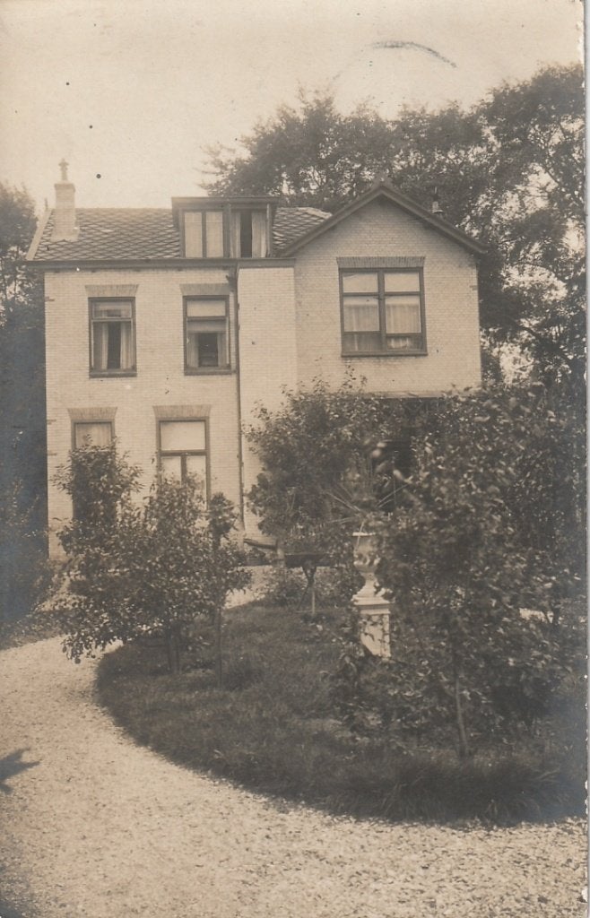 Bergen fotokaart villa Breelaan 122 militair gelopen 1917, Ophalen of Verzenden, Voor 1920, Gelopen, Noord-Holland