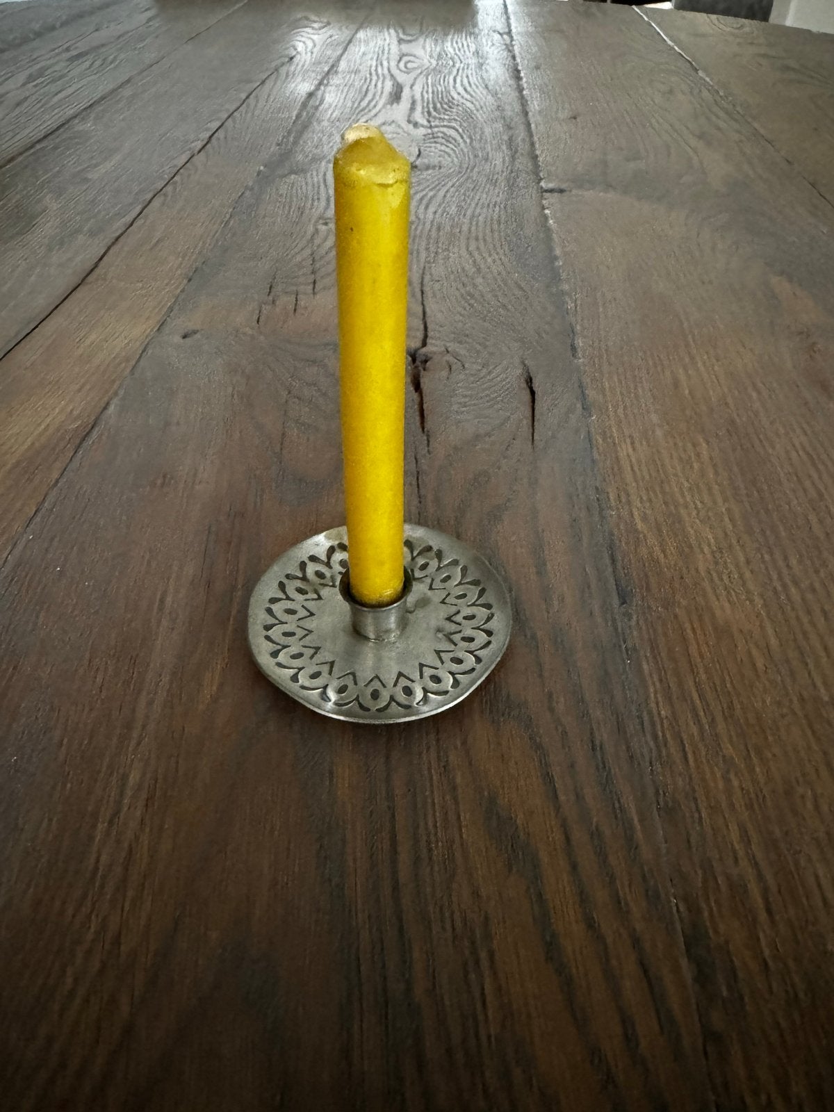Jorgen Jensen Pewter Kandelaar - Handgemaakt Denemarken, Ophalen of Verzenden, Overige materialen