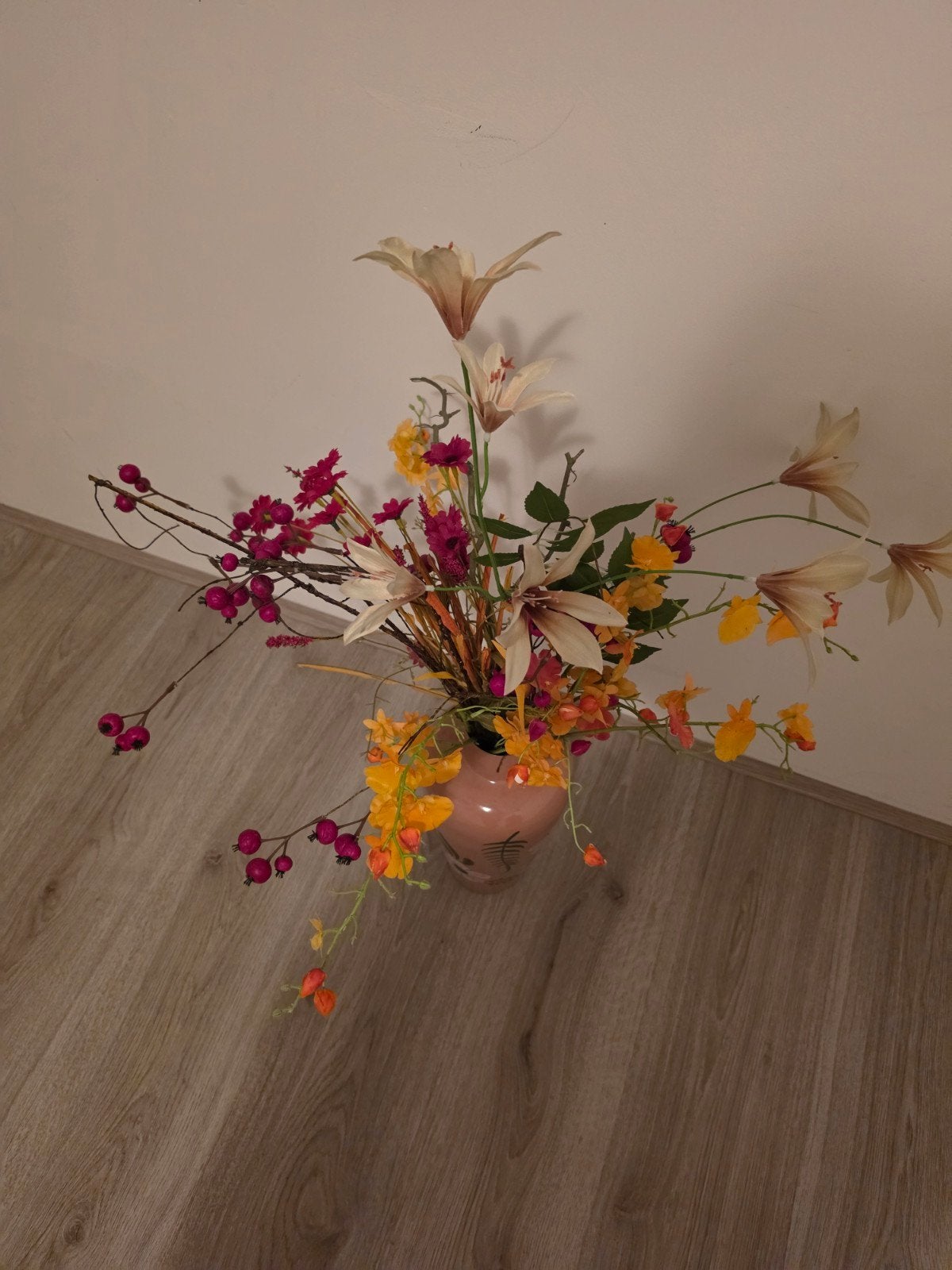 kleurrijke kunst bloemen, Ophalen
