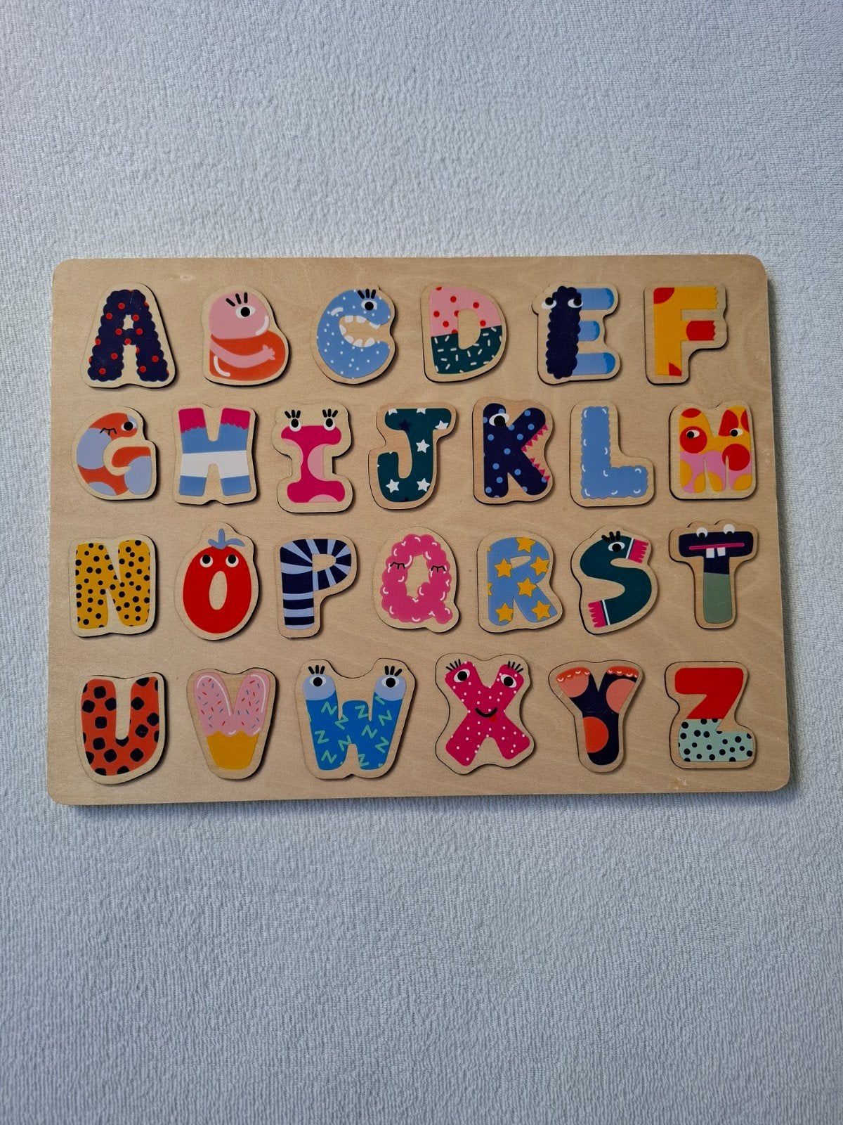 Hema alfabet puzzel, Ophalen of Verzenden, 10 tot 50 stukjes, Zo goed als nieuw