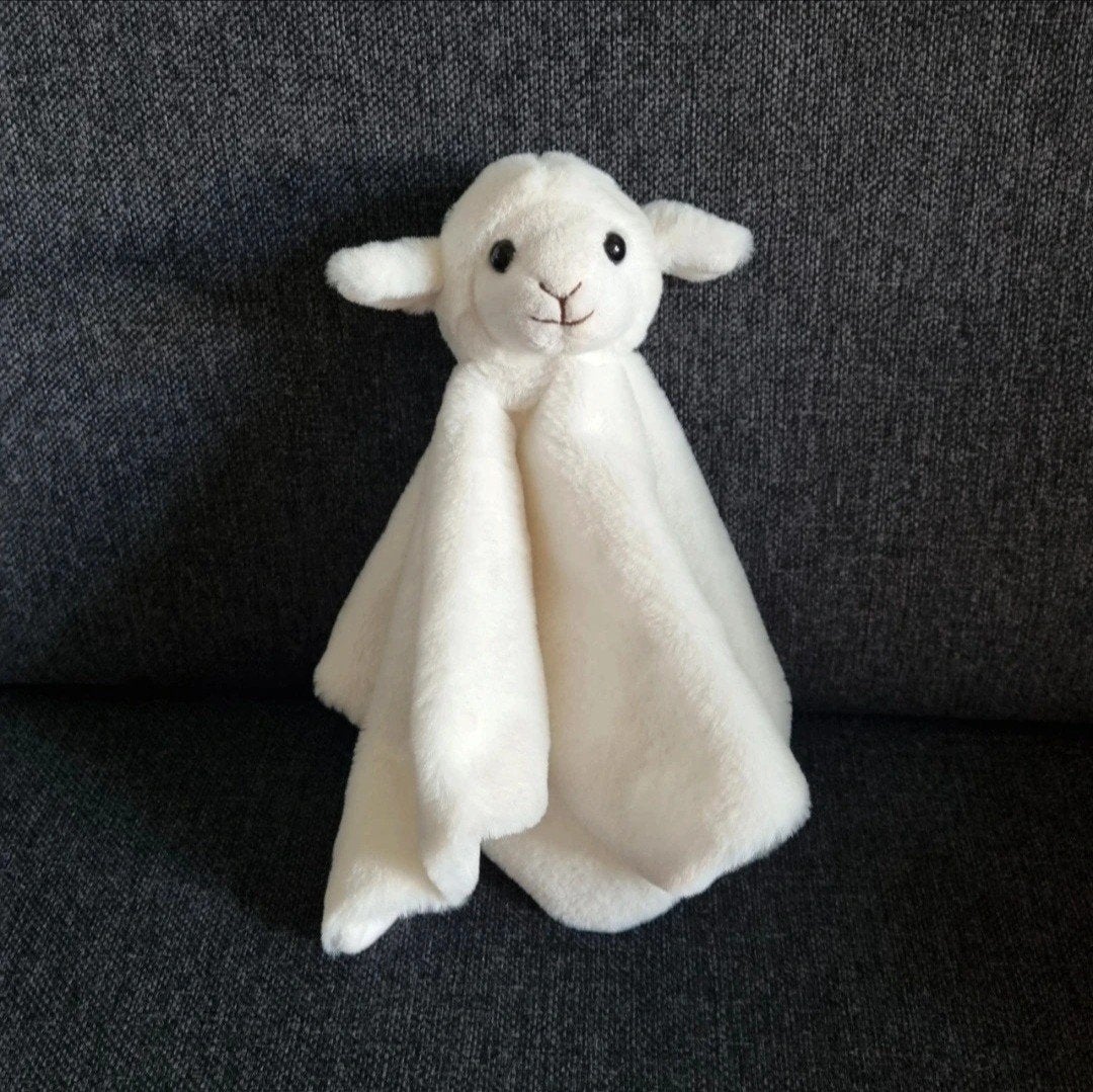Nieuw wit knuffel schaap knuffeldoekje schaap, Ophalen of Verzenden, Nieuw, Overige typen