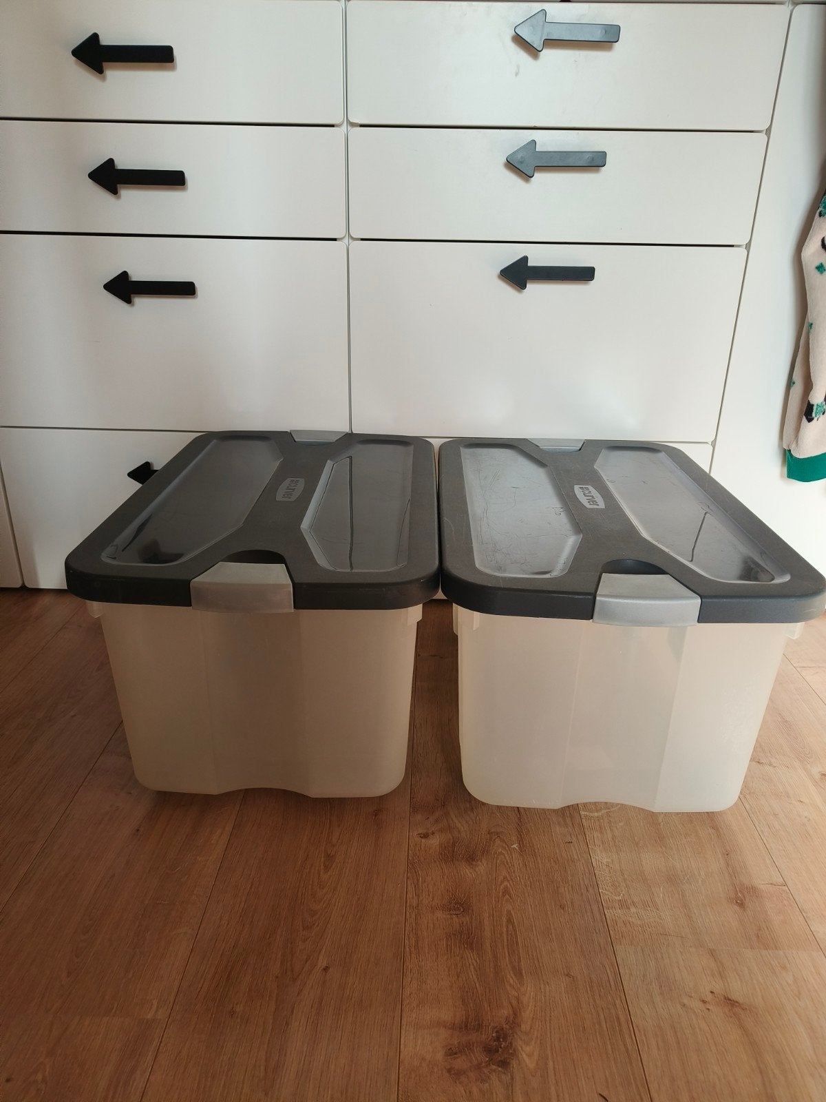 2x Curver Clip Fit Opbergbox 45L met wielen, 50 – 75, Kunststof, 50 tot 100 cm, Ophalen of Verzenden